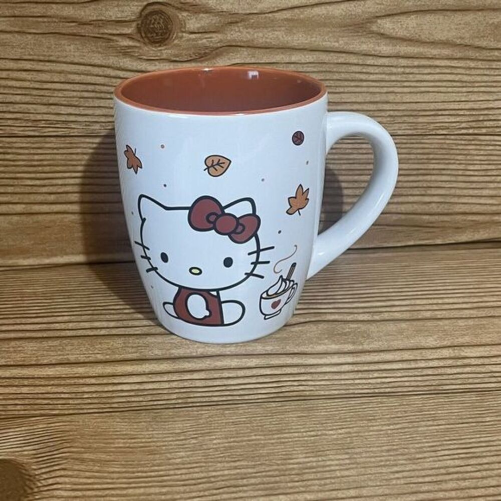 Hello Kitty Coffee Mug Pumpkin Spice &‎ Everything Nice Tea Cup Fall Ceramic
